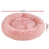 i.Pet Pet bed Dog Cat Calming Pet bed Extra Large 110cm Pink Sleeping Comfy Washable i.Pet