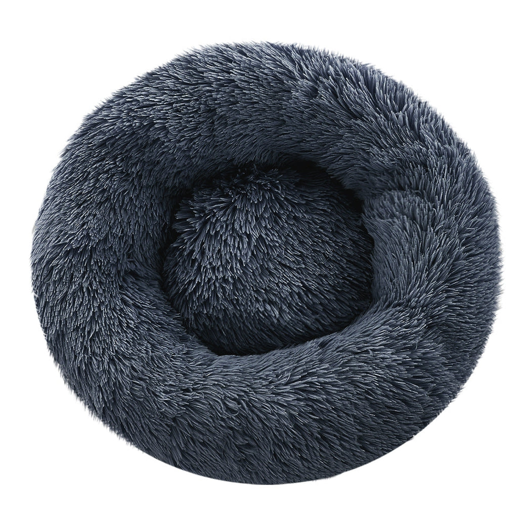 i.Pet Pet bed Dog Cat Calming Pet bed Small 60cm Dark Grey Sleeping Comfy Cave Washable i.Pet
