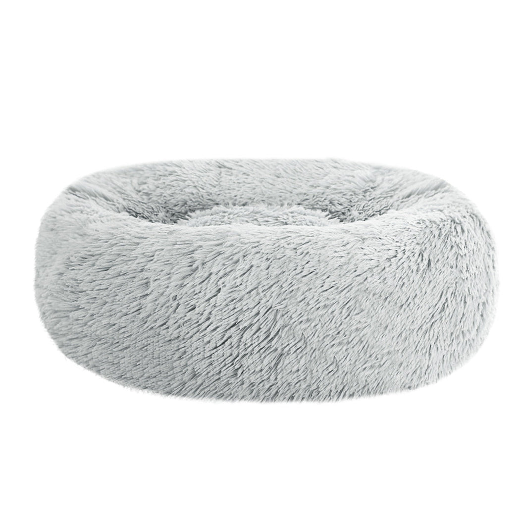 i.Pet Pet bed Dog Cat Calming Pet bed Small 60cm Light Grey Sleeping Comfy Cave Washable i.Pet