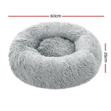 i.Pet Pet bed Dog Cat Calming Pet bed Small 60cm Light Grey Sleeping Comfy Cave Washable i.Pet