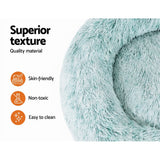 i.Pet Pet bed Dog Cat Calming Pet bed Small 60cm Teal Sleeping Comfy Cave Washable i.Pet