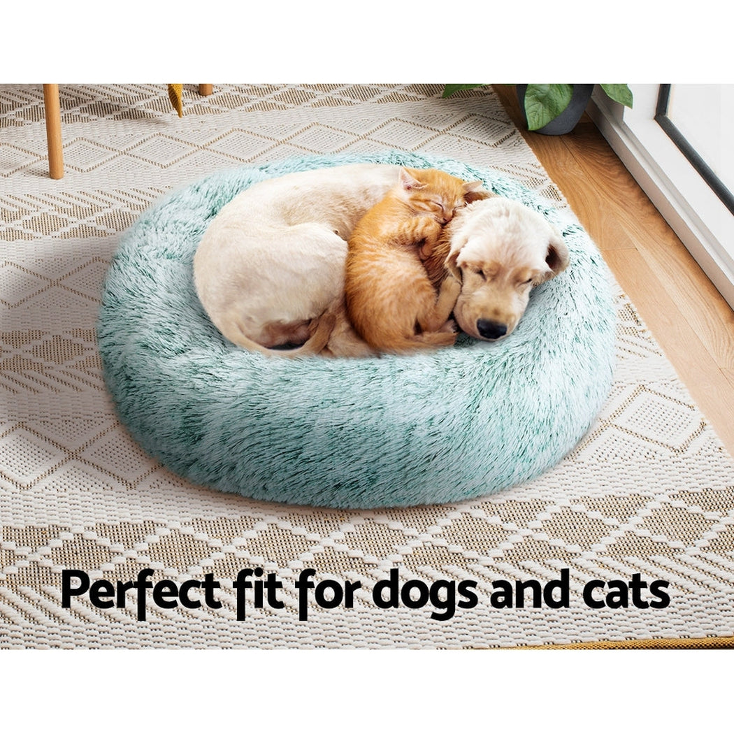 i.Pet Pet bed Dog Cat Calming Pet bed Small 60cm Teal Sleeping Comfy Cave Washable i.Pet