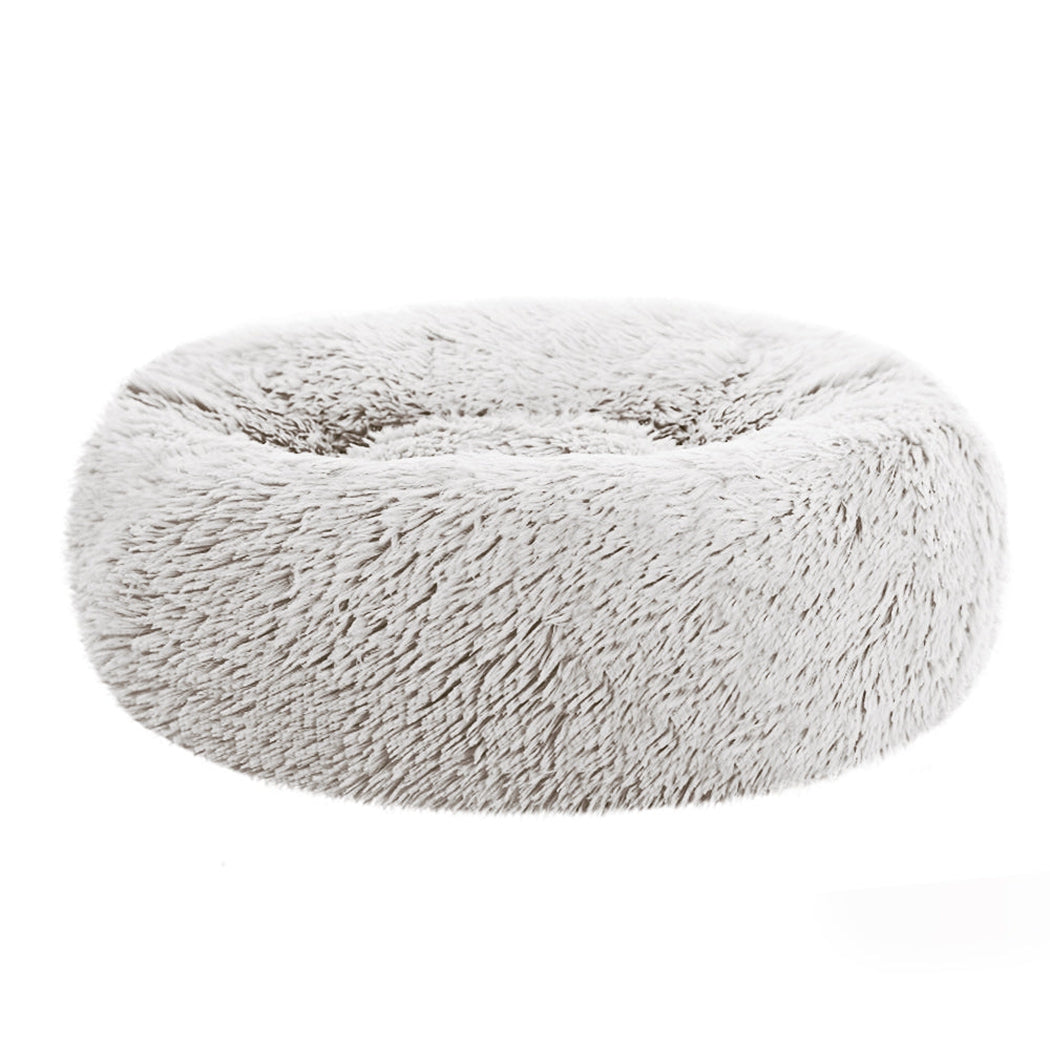 i.Pet Pet bed Dog Cat Calming Pet bed Small 60cm White Sleeping Comfy Cave Washable i.Pet