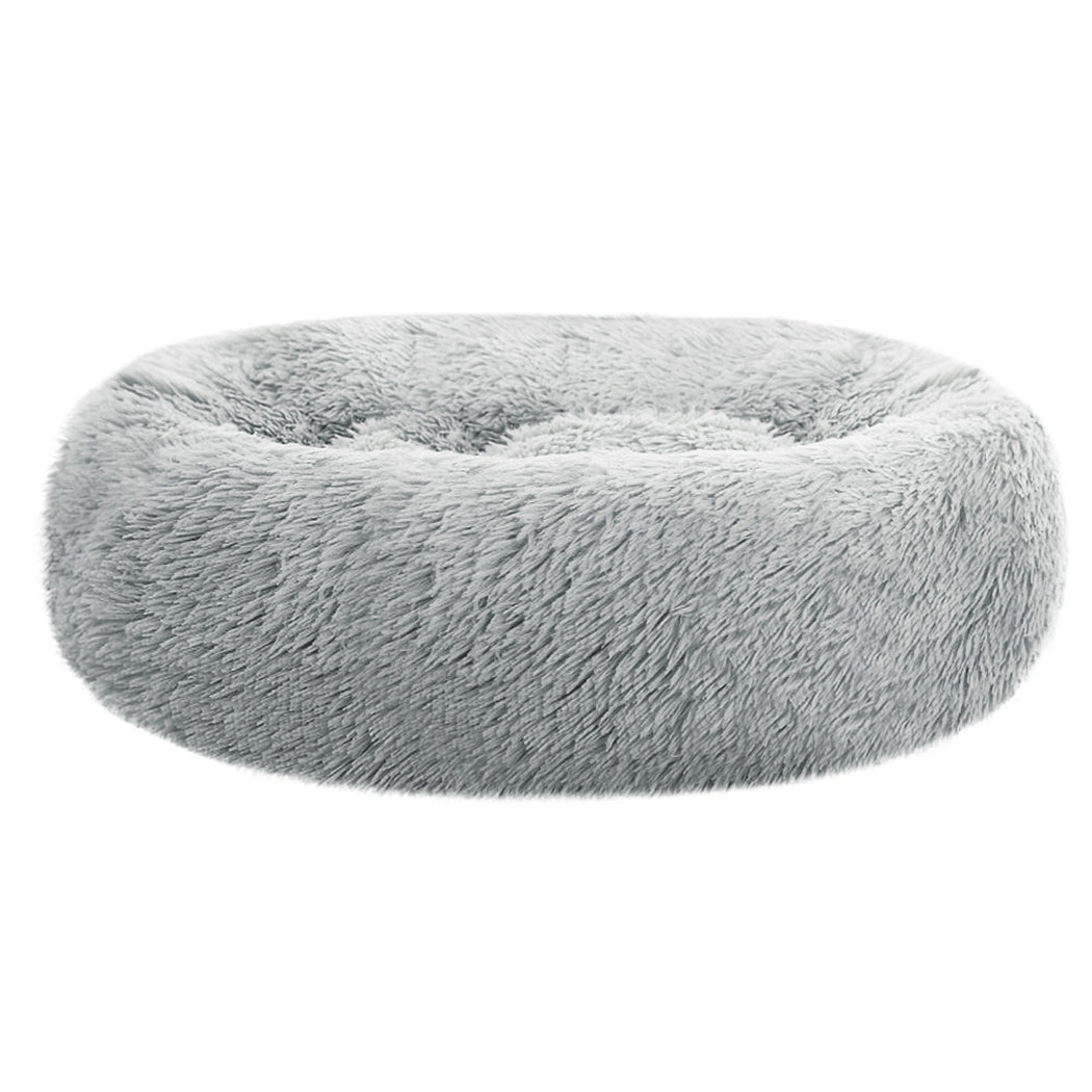 i.Pet Pet bed Dog Cat Calming Pet bed Medium 75cm Light Grey Sleeping Comfy Cave Washable i.Pet