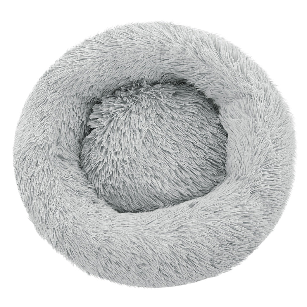 i.Pet Pet bed Dog Cat Calming Pet bed Medium 75cm Light Grey Sleeping Comfy Cave Washable i.Pet