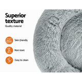 i.Pet Pet bed Dog Cat Calming Pet bed Medium 75cm Light Grey Sleeping Comfy Cave Washable i.Pet