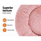i.Pet Pet bed Dog Cat Calming Pet bed Medium 75cm Pink Sleeping Comfy Cave Washable i.Pet
