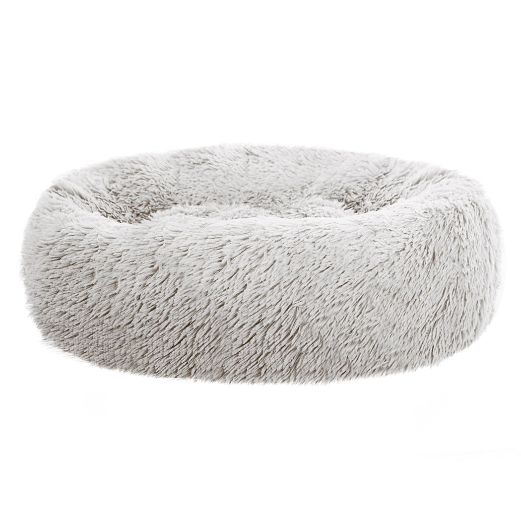 i.Pet Pet bed Dog Cat Calming Pet bed Medium 75cm White Sleeping Comfy Cave Washable i.Pet