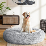 i.Pet Pet bed Dog Cat Calming Pet bed Large 90cm Charcoal Sleeping Comfy Cave Washable i.Pet