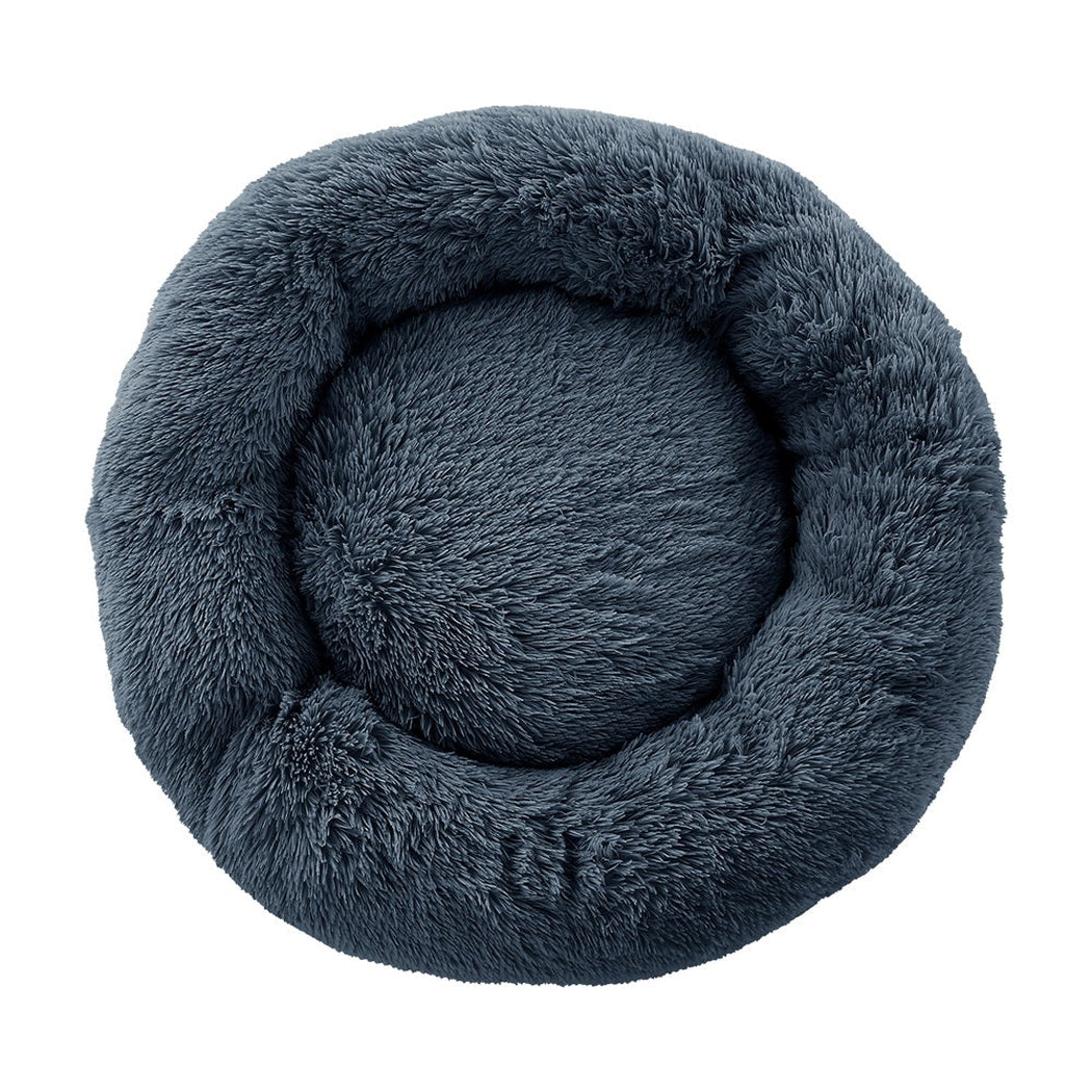 i.Pet Pet bed Dog Cat Calming Pet bed Large 90cm Dark Grey Sleeping Comfy Cave Washable i.Pet