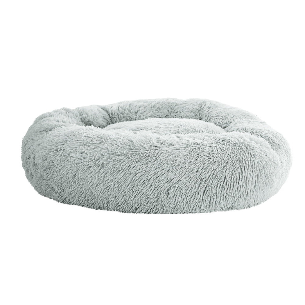 i.Pet Pet Bed Dog Cat Calming Pet bed Large 90cm Light Grey Sleeping Comfy Cave Washable i.Pet