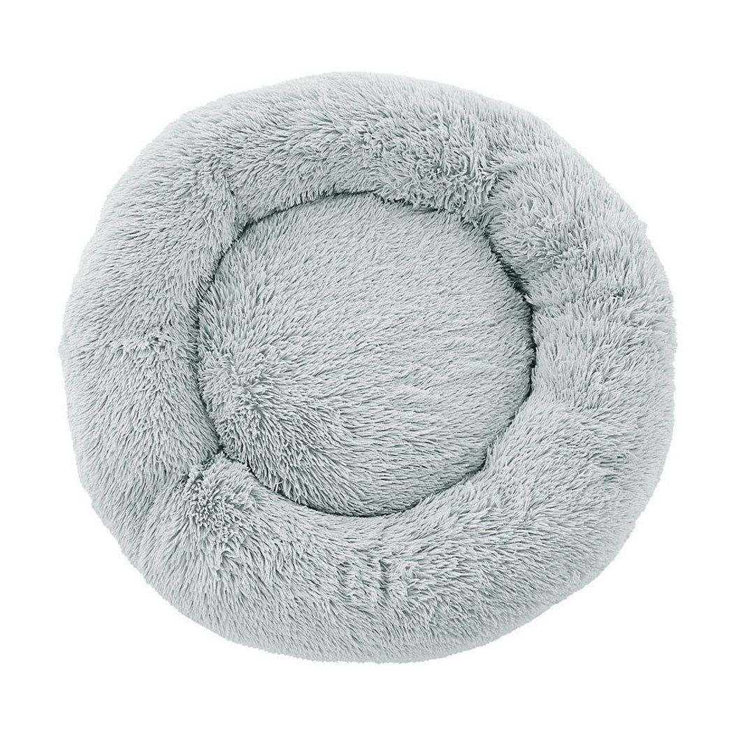 i.Pet Pet Bed Dog Cat Calming Pet bed Large 90cm Light Grey Sleeping Comfy Cave Washable i.Pet