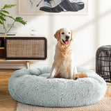 i.Pet Pet Bed Dog Cat Calming Pet bed Large 90cm Light Grey Sleeping Comfy Cave Washable i.Pet