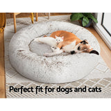 i.Pet Pet bed Dog Cat Calming Pet bed Large 90cm White Sleeping Comfy Cave Washable i.Pet