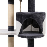 i.Pet Cat Tree 112cm Trees Scratching Post Scratcher Tower Condo House Furniture Wood i.Pet