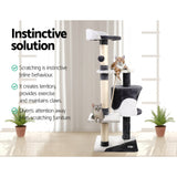 i.Pet Cat Tree 112cm Trees Scratching Post Scratcher Tower Condo House Furniture Wood i.Pet
