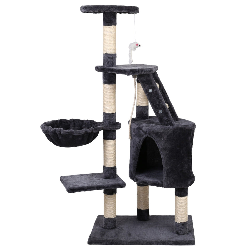 i.Pet Cat Tree 120cm Trees Scratching Post Scratcher Tower Condo House Furniture Wood Multi Level i.Pet
