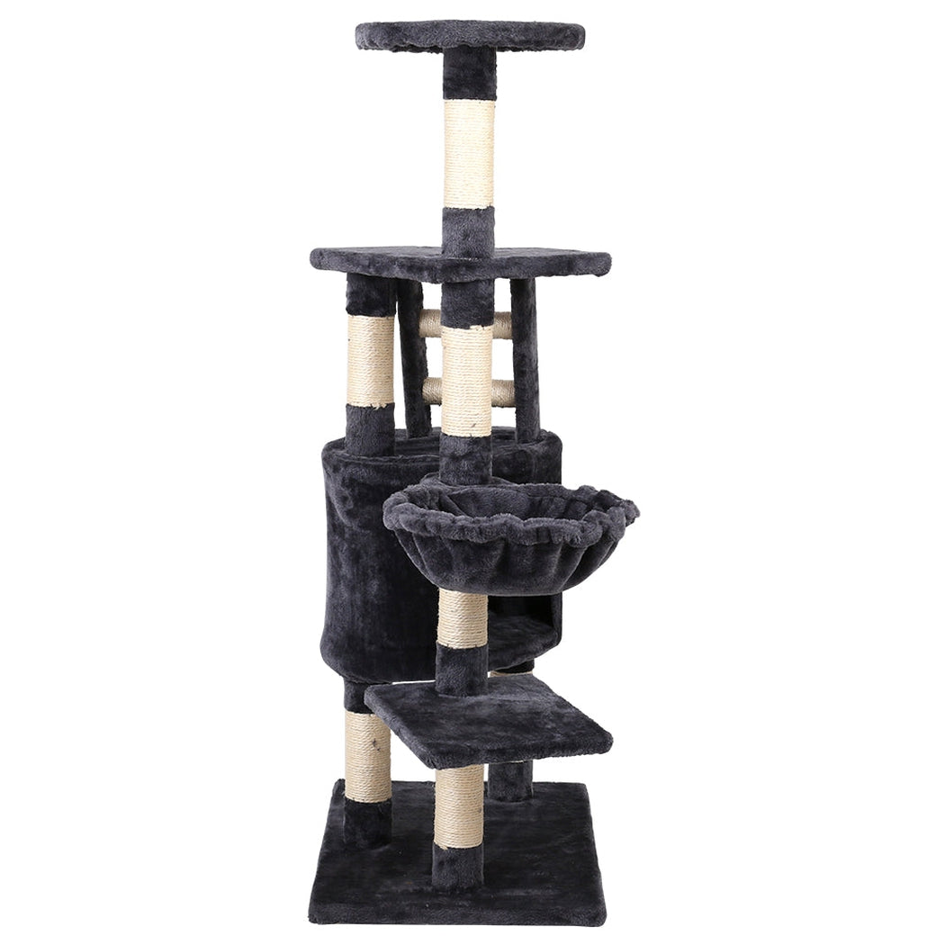i.Pet Cat Tree 120cm Trees Scratching Post Scratcher Tower Condo House Furniture Wood Multi Level i.Pet