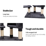 i.Pet Cat Tree 120cm Trees Scratching Post Scratcher Tower Condo House Furniture Wood Multi Level i.Pet