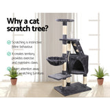 i.Pet Cat Tree 120cm Trees Scratching Post Scratcher Tower Condo House Furniture Wood Multi Level i.Pet