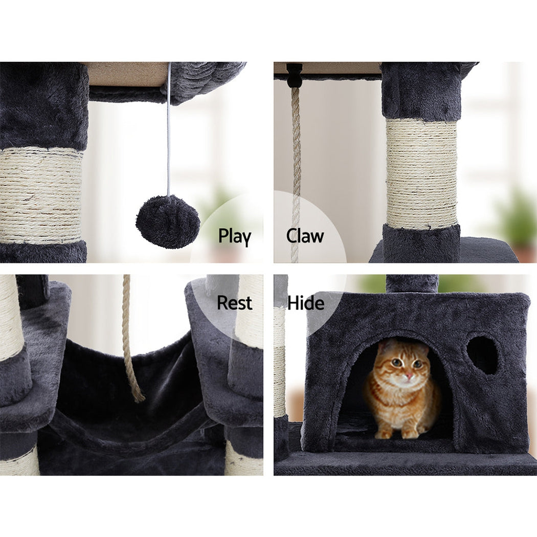 i.Pet Cat Tree Trees Scratching Post Scratcher Tower Condo House Furniture Wood i.Pet