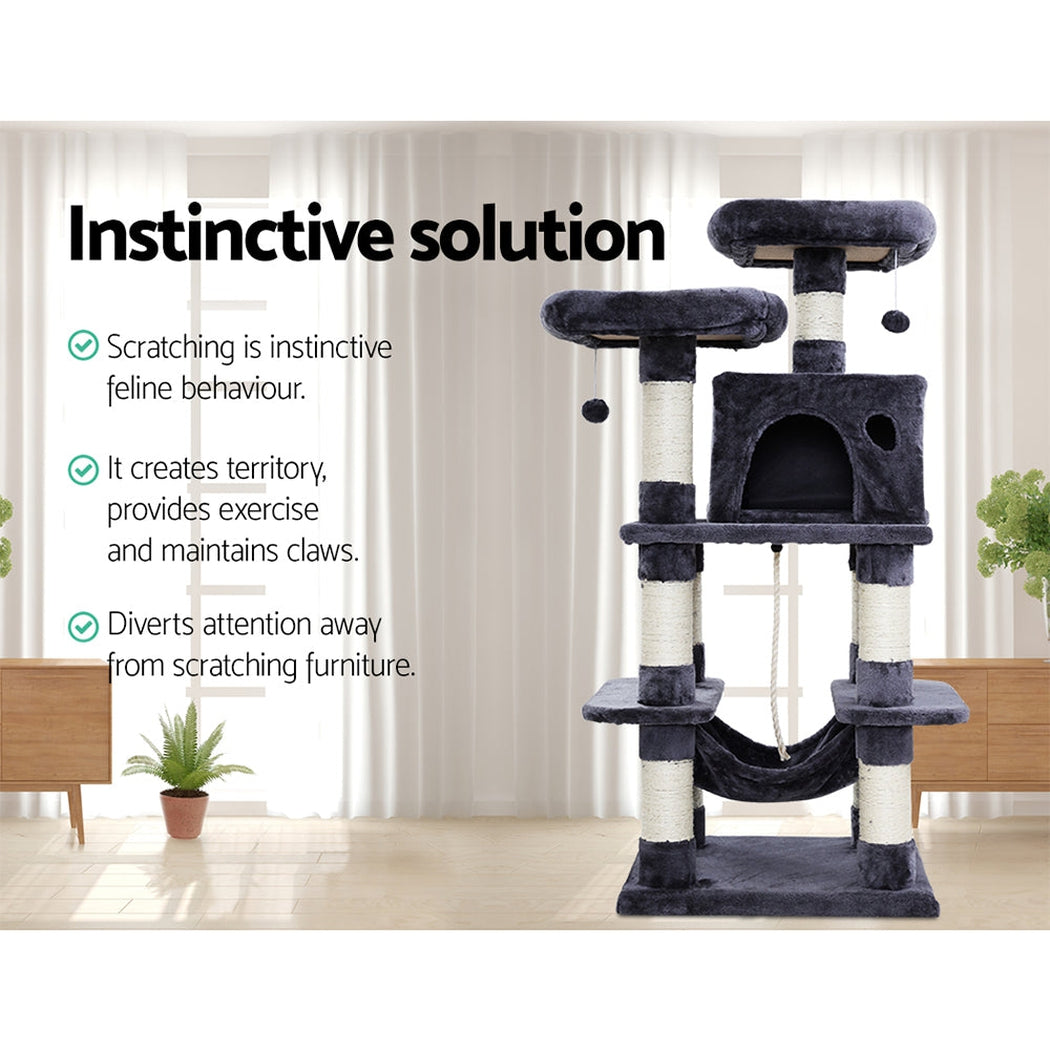 i.Pet Cat Tree Trees Scratching Post Scratcher Tower Condo House Furniture Wood i.Pet