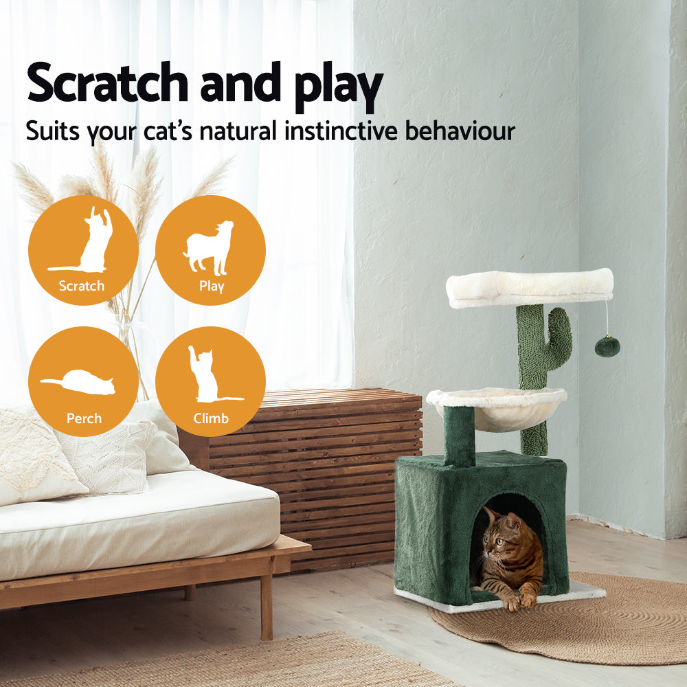 i.Pet Cat Tree Tower Scratching Post Scratcher Wood Condo Bed Toys House 78cm i.Pet