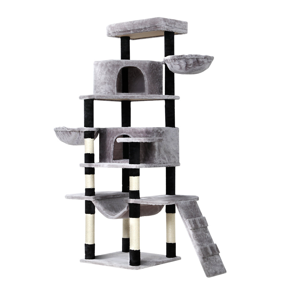 i.Pet Cat Tree Tower Scratching Post Scratcher Wood Condo House Play Bed 161cm i.Pet