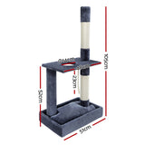 i.Pet Cat Tree Scratching Post Scratcher Tower Condo House Grey 102cm i.Pet