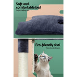i.Pet Cat Tree Scratching Post Scratcher Tower Condo House Grey 102cm i.Pet
