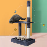 i.Pet Cat Tree Scratching Post Scratcher Tower Condo House Grey 102cm i.Pet