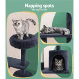 i.Pet Cat Tree Scratching Post Scratcher Tower Condo House Grey 94cm i.Pet
