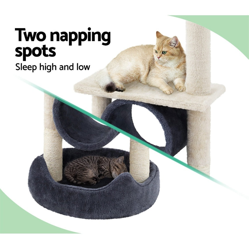 i.Pet Cat Tree Scratching Post Scratcher Tower Condo House Hanging toys 53cm i.Pet
