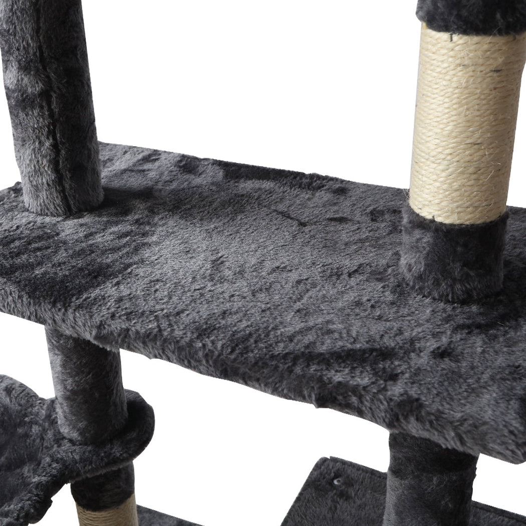 i.Pet Cat Tree 140cm Trees Scratching Post Scratcher Tower Condo House Furniture Wood i.Pet