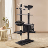 i.Pet Cat Tree 140cm Trees Scratching Post Scratcher Tower Condo House Furniture Wood i.Pet