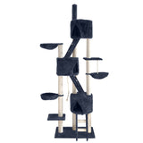 i.Pet Cat Tree 244cm Trees Scratching Post Scratcher Tower Condo House Furniture Wood i.Pet