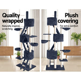 i.Pet Cat Tree 244cm Trees Scratching Post Scratcher Tower Condo House Furniture Wood i.Pet