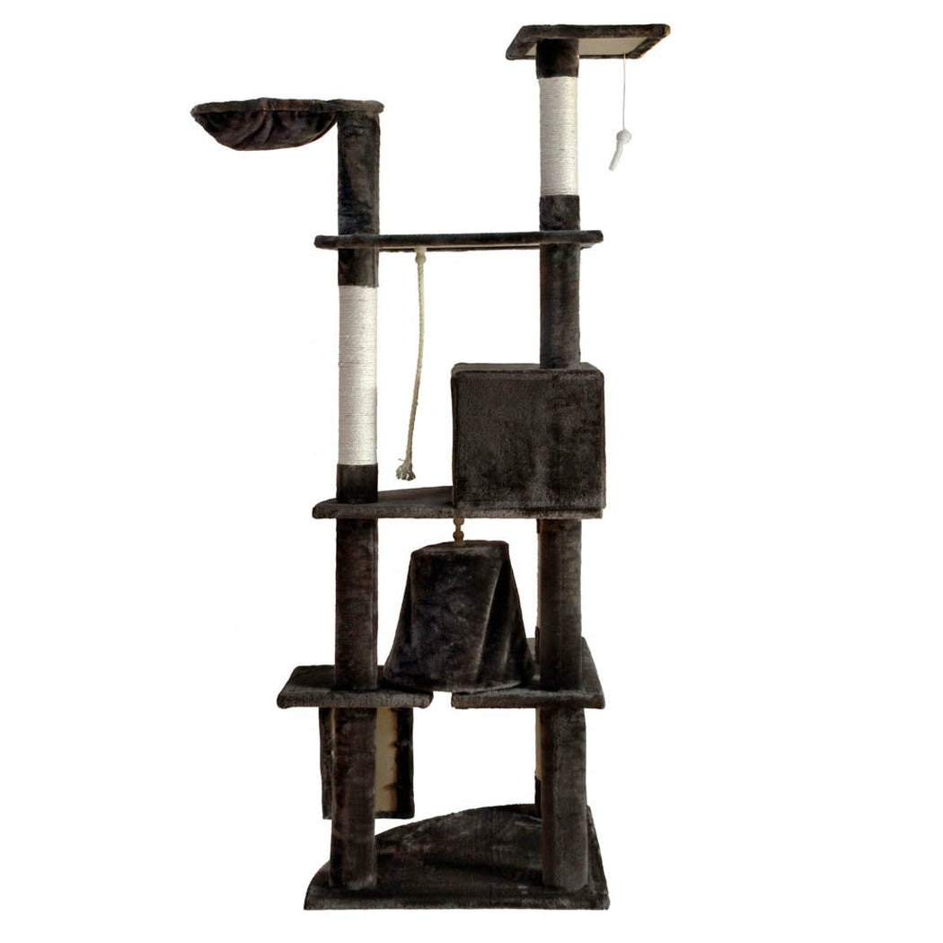 i.Pet Cat Tree 193cm Trees Scratching Post Scratcher Tower Condo House Furniture Wood i.Pet