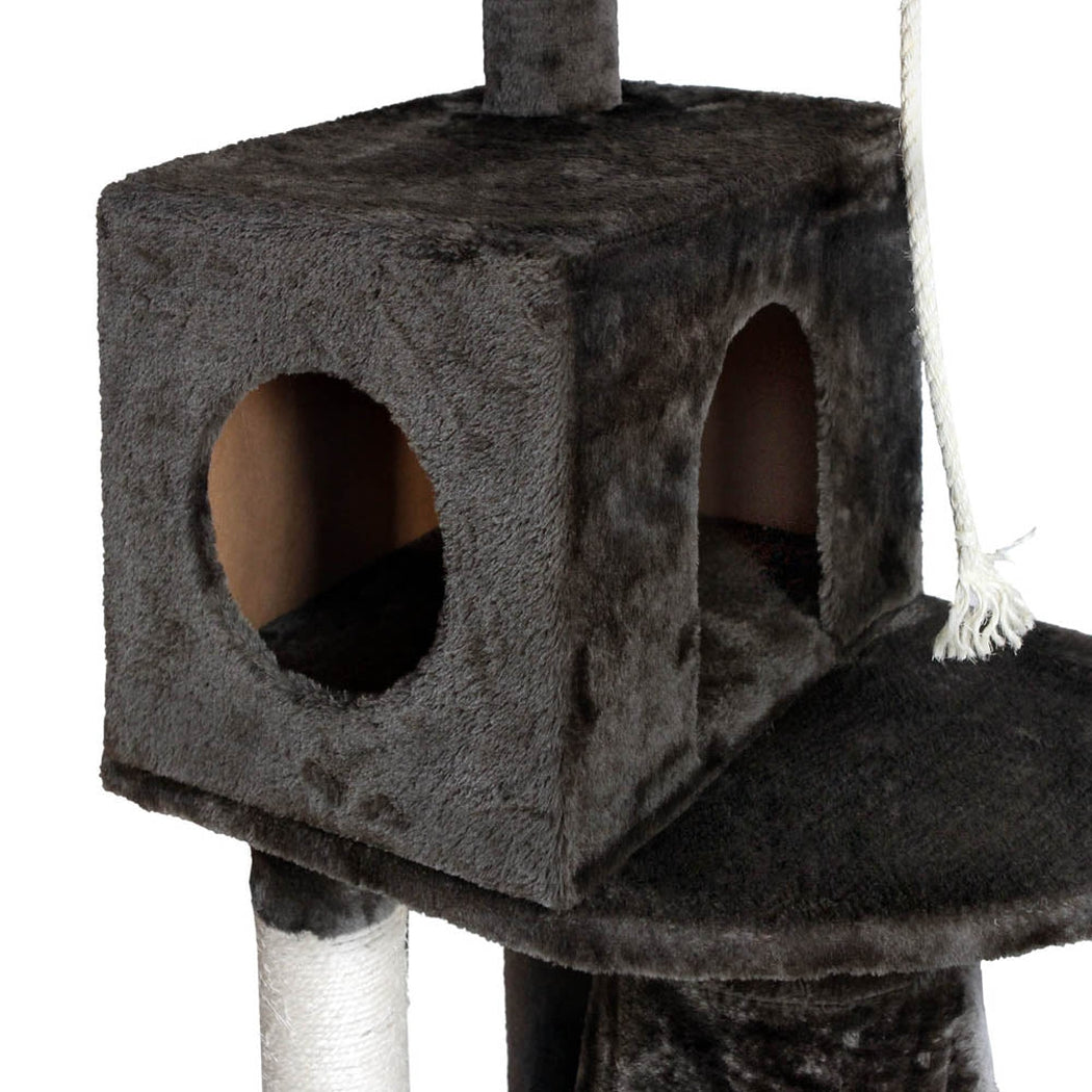 i.Pet Cat Tree 193cm Trees Scratching Post Scratcher Tower Condo House Furniture Wood i.Pet