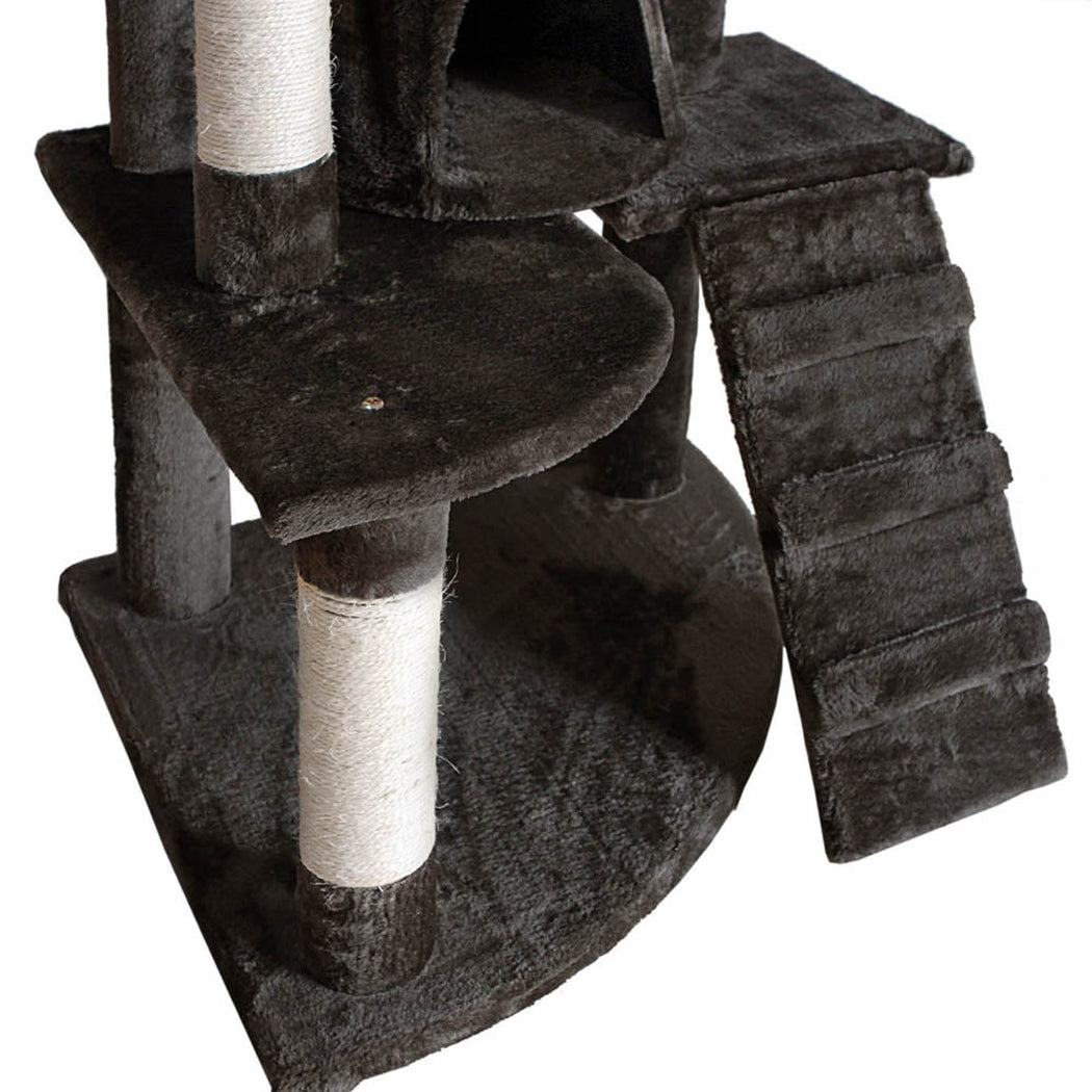i.Pet Cat Tree 193cm Trees Scratching Post Scratcher Tower Condo House Furniture Wood i.Pet