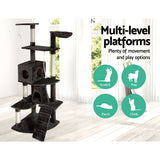 i.Pet Cat Tree 193cm Trees Scratching Post Scratcher Tower Condo House Furniture Wood i.Pet