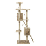 i.Pet Cat Tree 180cm Trees Scratching Post Scratcher Tower Condo House Furniture Wood Beige i.Pet