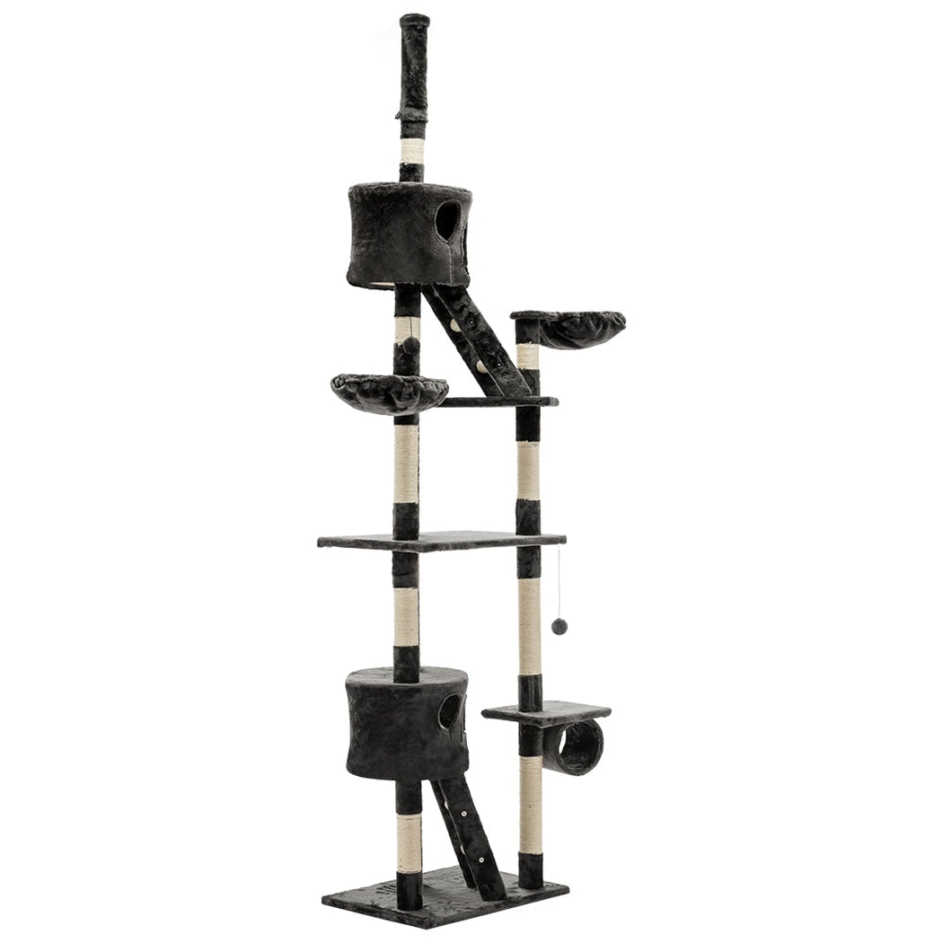 i.Pet Cat Tree 260cm Trees Scratching Post Scratcher Tower Condo House Furniture Wood i.Pet
