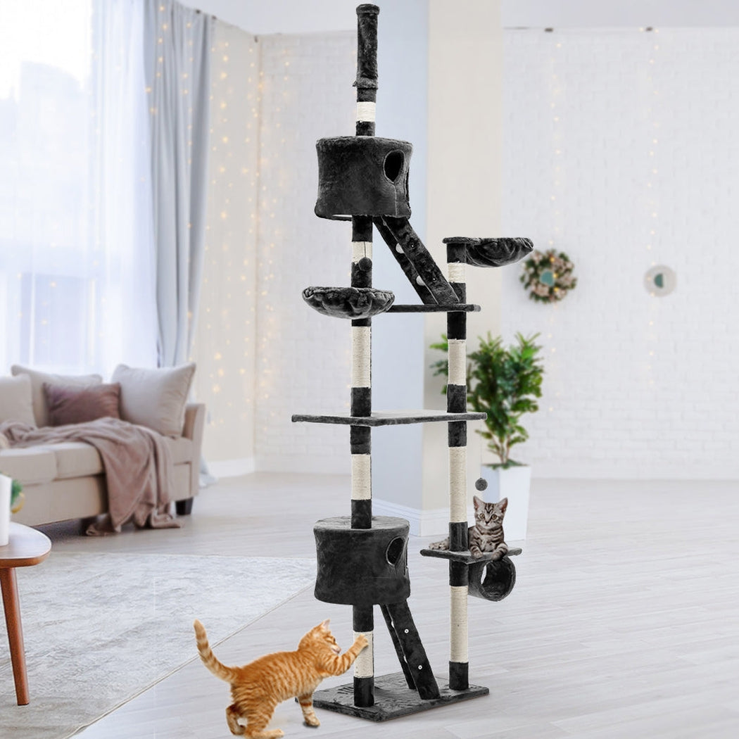 i.Pet Cat Tree 260cm Trees Scratching Post Scratcher Tower Condo House Furniture Wood i.Pet