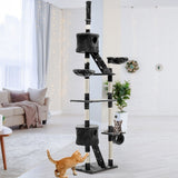 i.Pet Cat Tree 260cm Trees Scratching Post Scratcher Tower Condo House Furniture Wood i.Pet