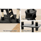 i.Pet Cat Tree 260cm Trees Scratching Post Scratcher Tower Condo House Furniture Wood i.Pet