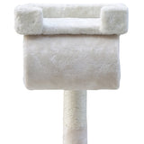 i.Pet Cat Tree 141cm Trees Scratching Post Scratcher Tower Condo House Furniture Wood Beige i.Pet