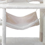 i.Pet Cat Tree 141cm Trees Scratching Post Scratcher Tower Condo House Furniture Wood Beige i.Pet