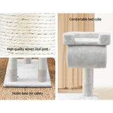 i.Pet Cat Tree 141cm Trees Scratching Post Scratcher Tower Condo House Furniture Wood Beige i.Pet