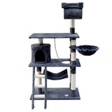 i.Pet Cat Tree 141cm Trees Scratching Post Scratcher Tower Condo House Furniture Wood i.Pet